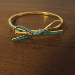 Kate Spade turquoise bow bangle